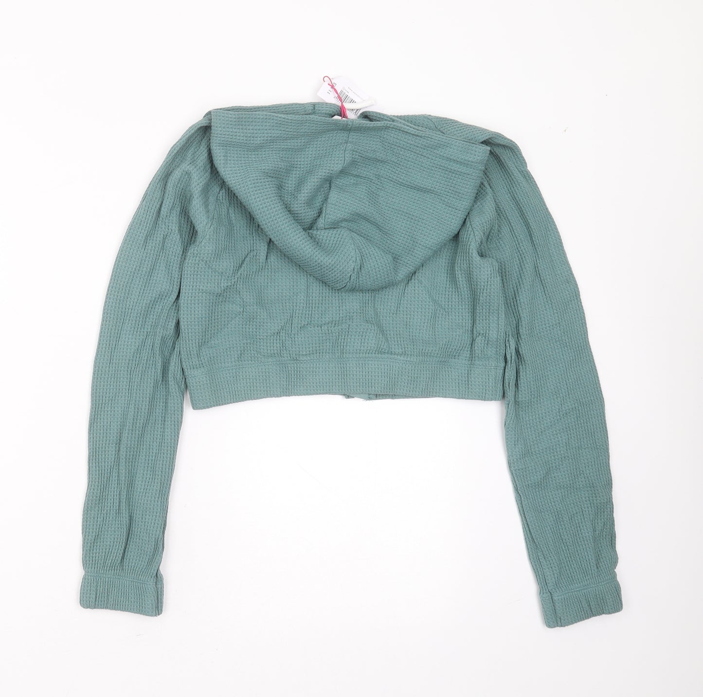Candy Couture Girls Green  Cotton Full Zip Hoodie Size 11 Years  Zip - cropped