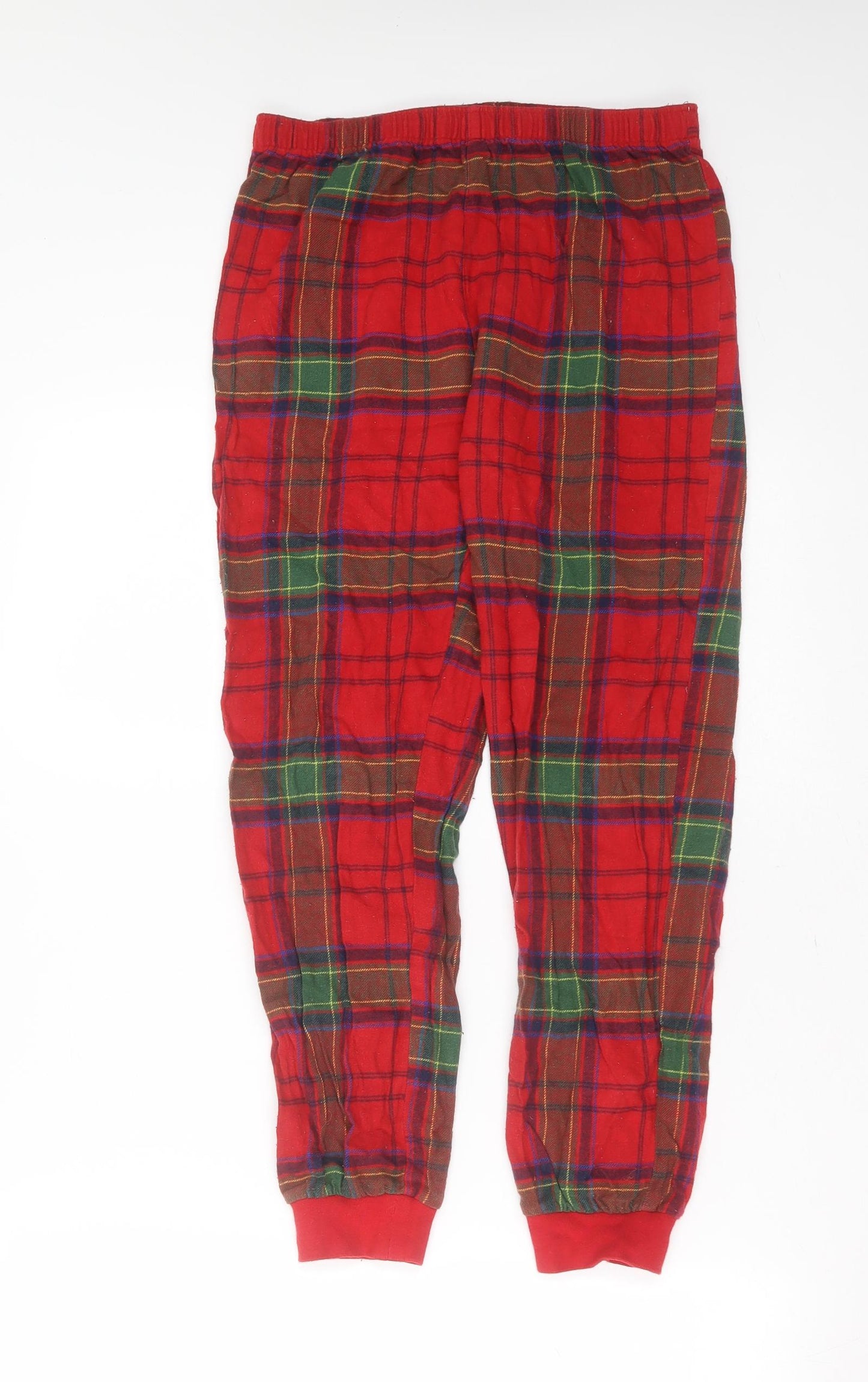 George Girls Red Plaid Cotton  Pyjama Pants Size 11-12 Years