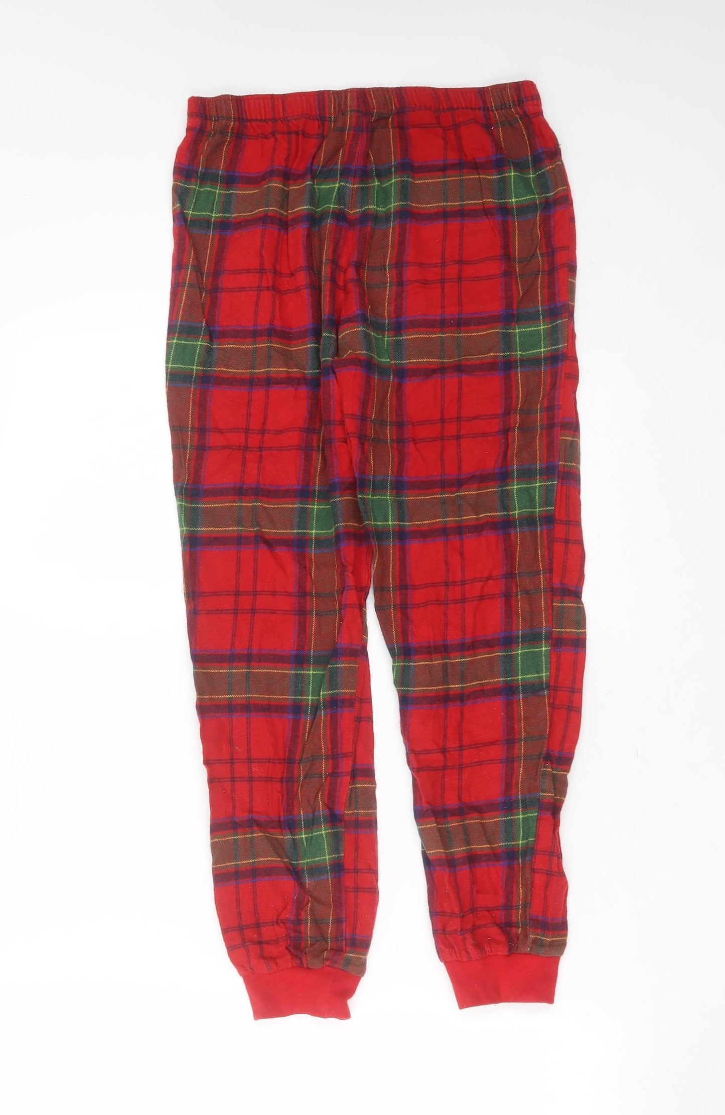 George Girls Red Plaid Cotton  Pyjama Pants Size 11-12 Years