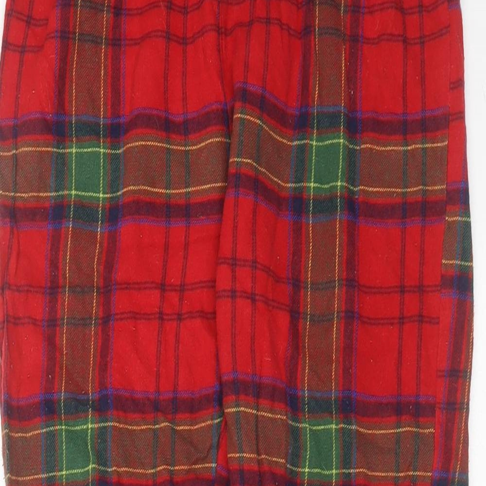 George Girls Red Plaid Cotton  Pyjama Pants Size 11-12 Years