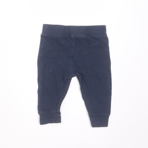 River Island Girls Blue Striped Cotton  Trousers Size Newborn