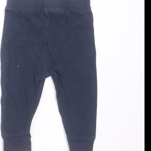 River Island Girls Blue Striped Cotton  Trousers Size Newborn