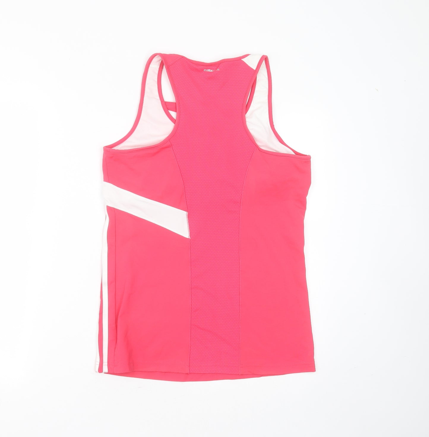 adidas Womens Pink  Polyester Basic Tank Size 16 Round Neck