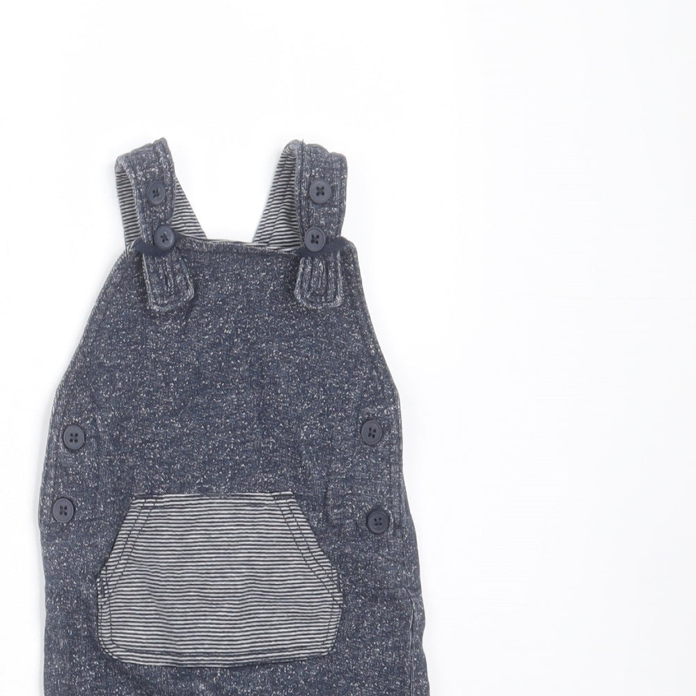 George Baby Blue  Cotton Dungaree Outfit/Set Size 0-3 Months
