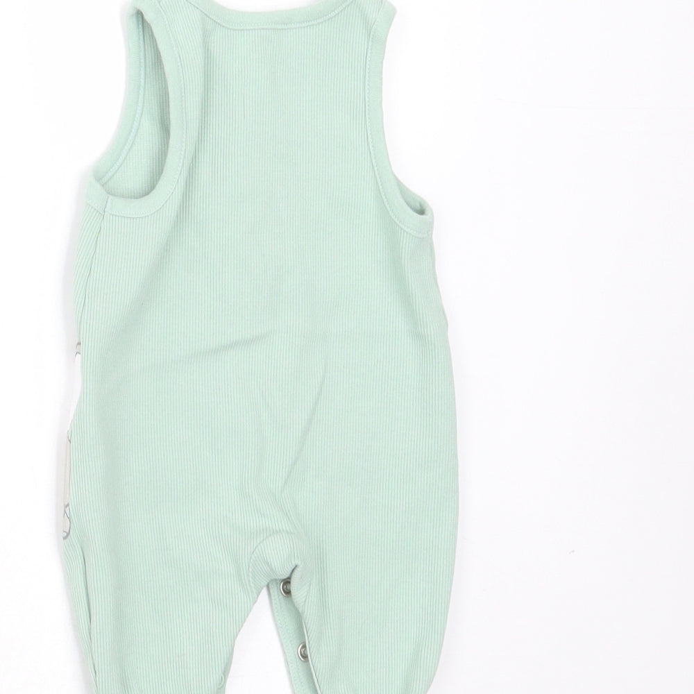 Disney Baby Baby Green  Cotton Romper One-Piece Size Newborn   - dumbo