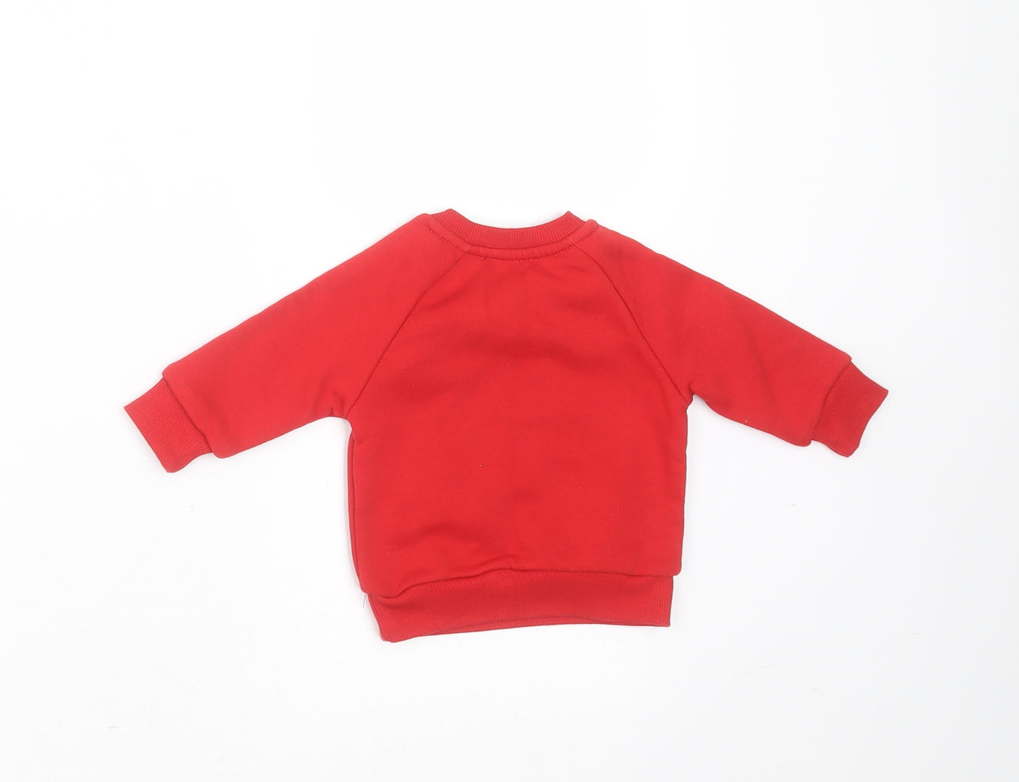 Primark Baby Red  Polyester Pullover Jumper Size 0-3 Months   - daddys best friend