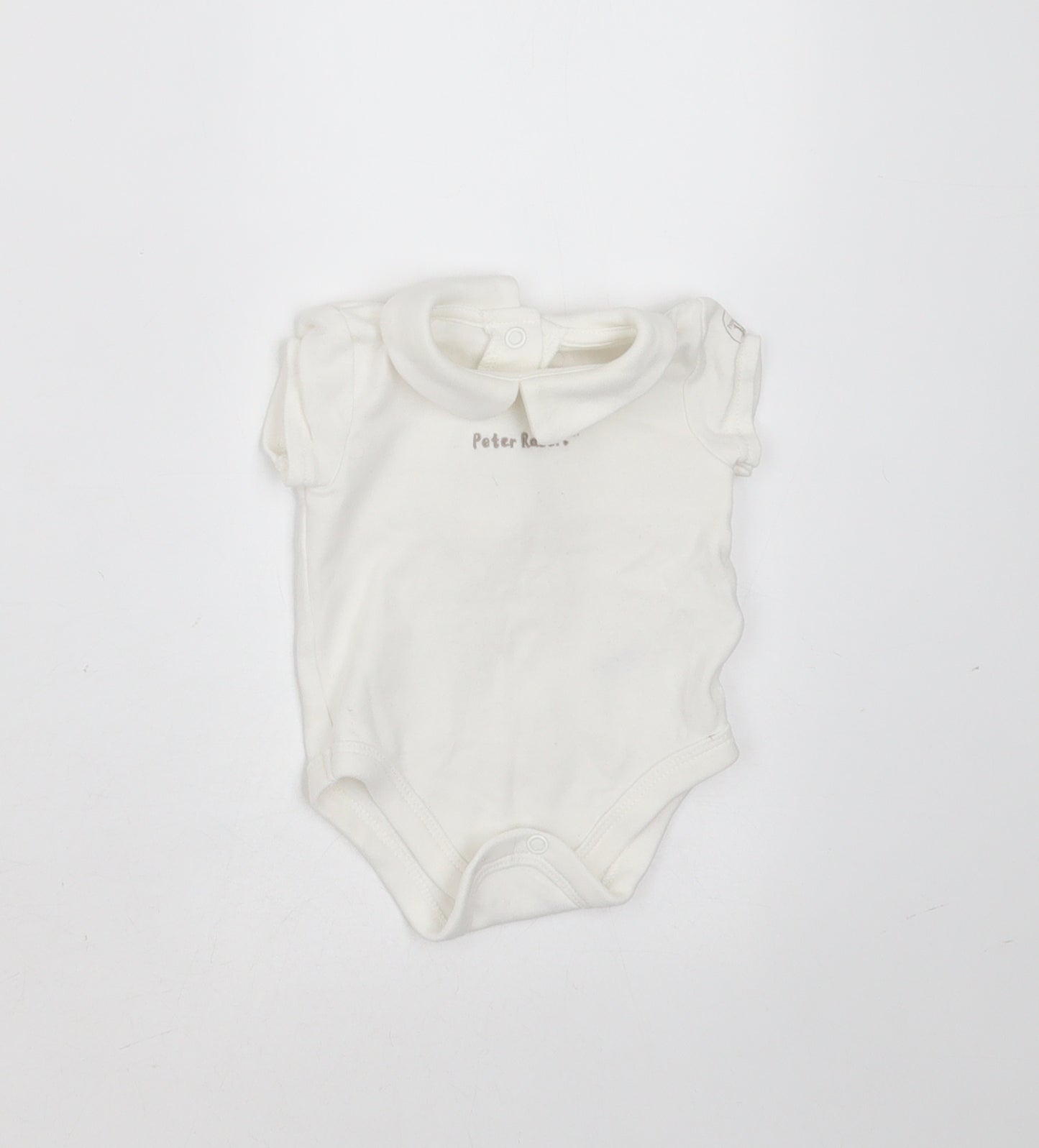 Peter Rabbit Baby White  Cotton Babygrow One-Piece Size 0-3 Months   - peter rabbit