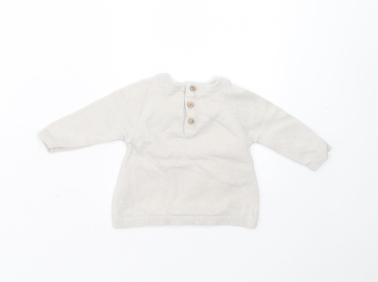 TU Baby Grey  Cotton Pullover Jumper Size 0-3 Months   - peter rabbit