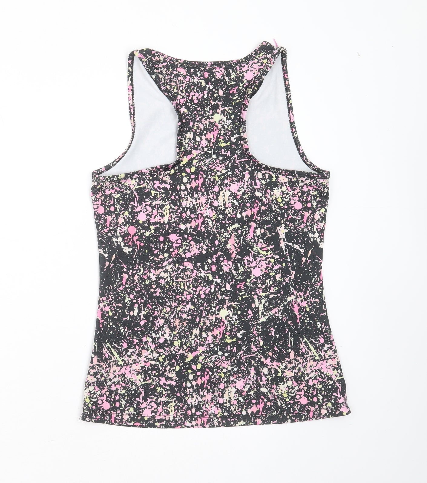 Primark Girls Black  Polyester Basic Tank Size 12-13 Years Round Neck  - active wear