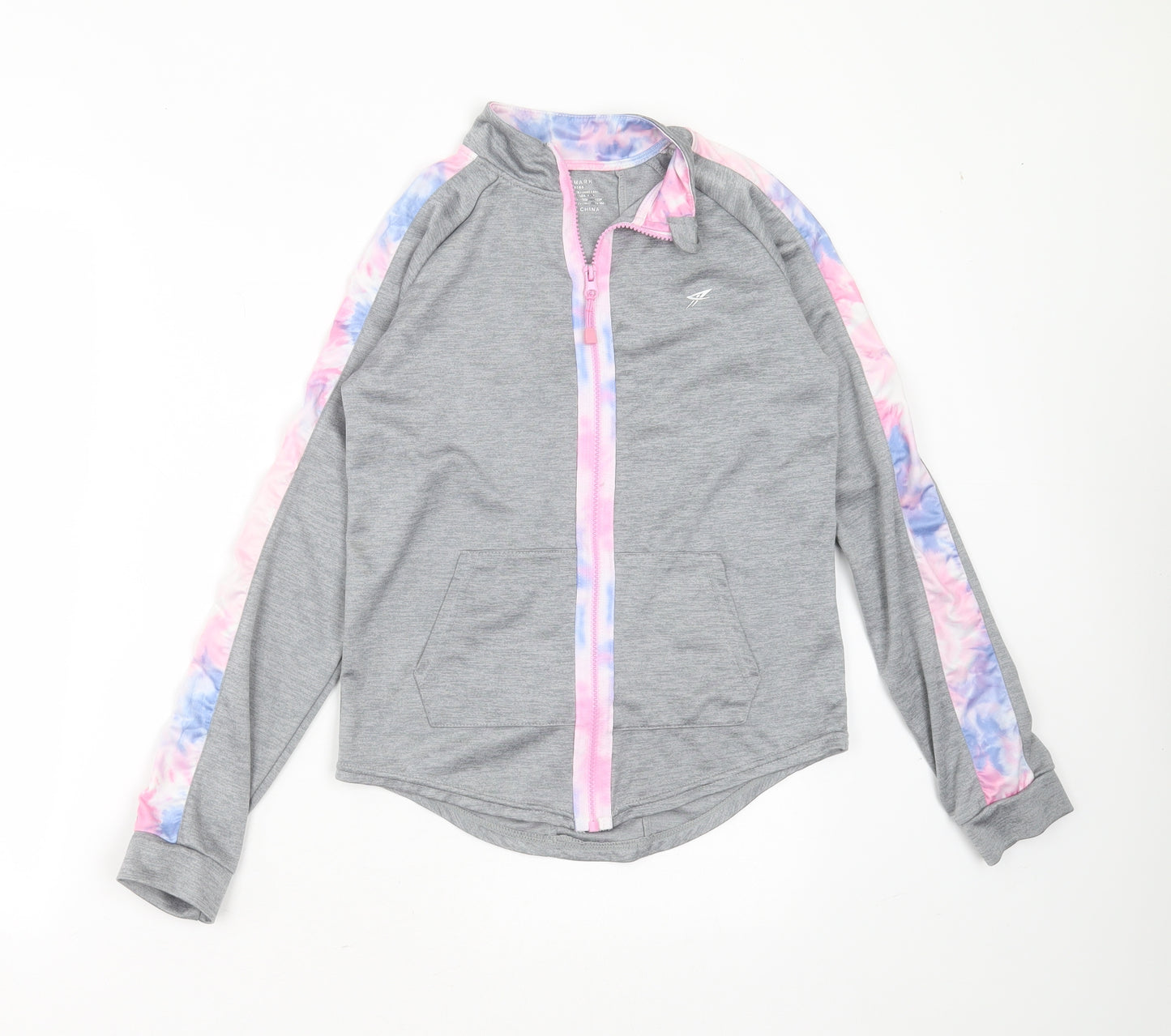 Primark Girls Grey   Track Jacket Jacket Size 12-13 Years  Zip - active wear