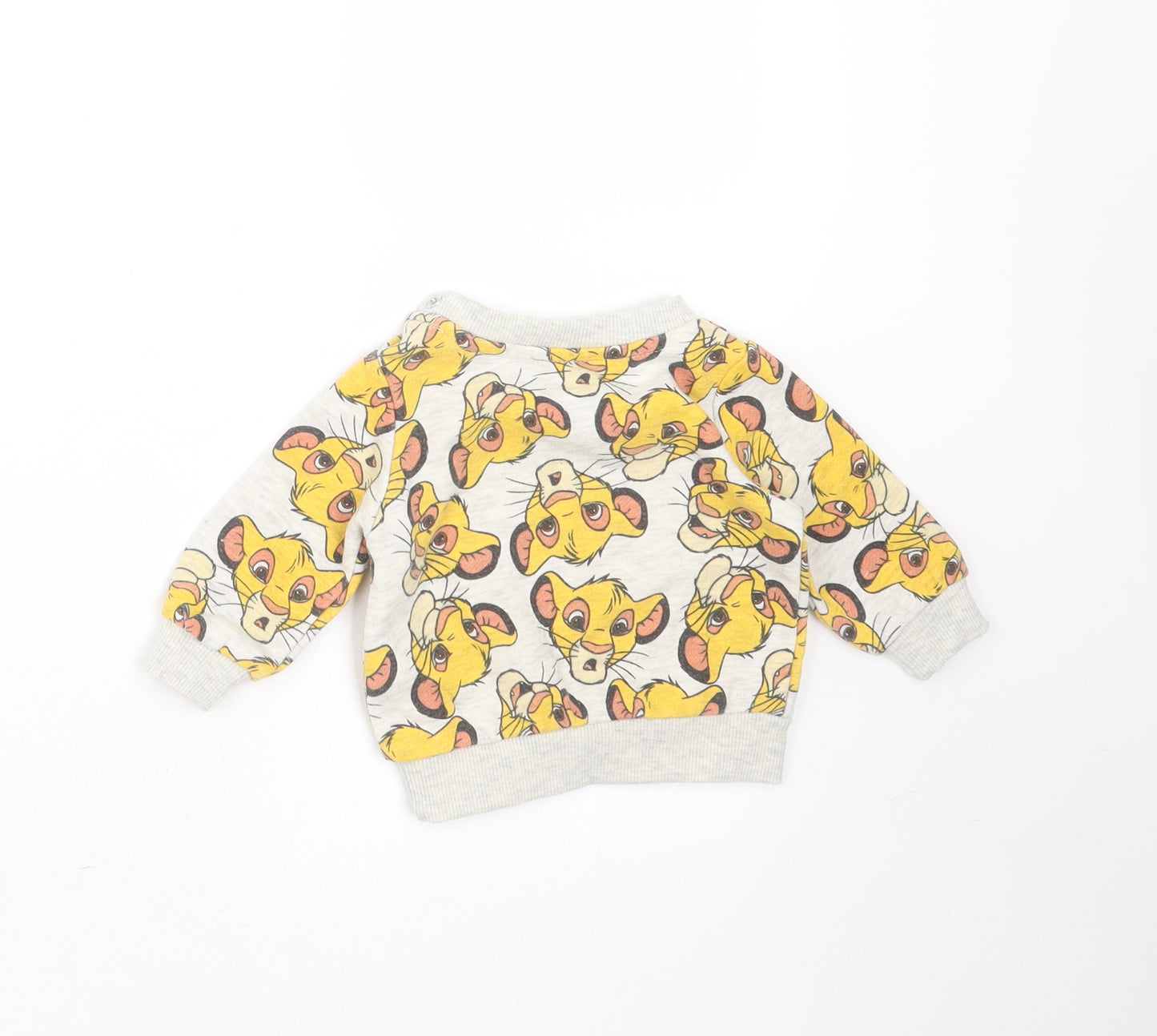 Disney Baby Beige  Polyester Pullover Jumper Size 0-3 Months   - Lion King Simba