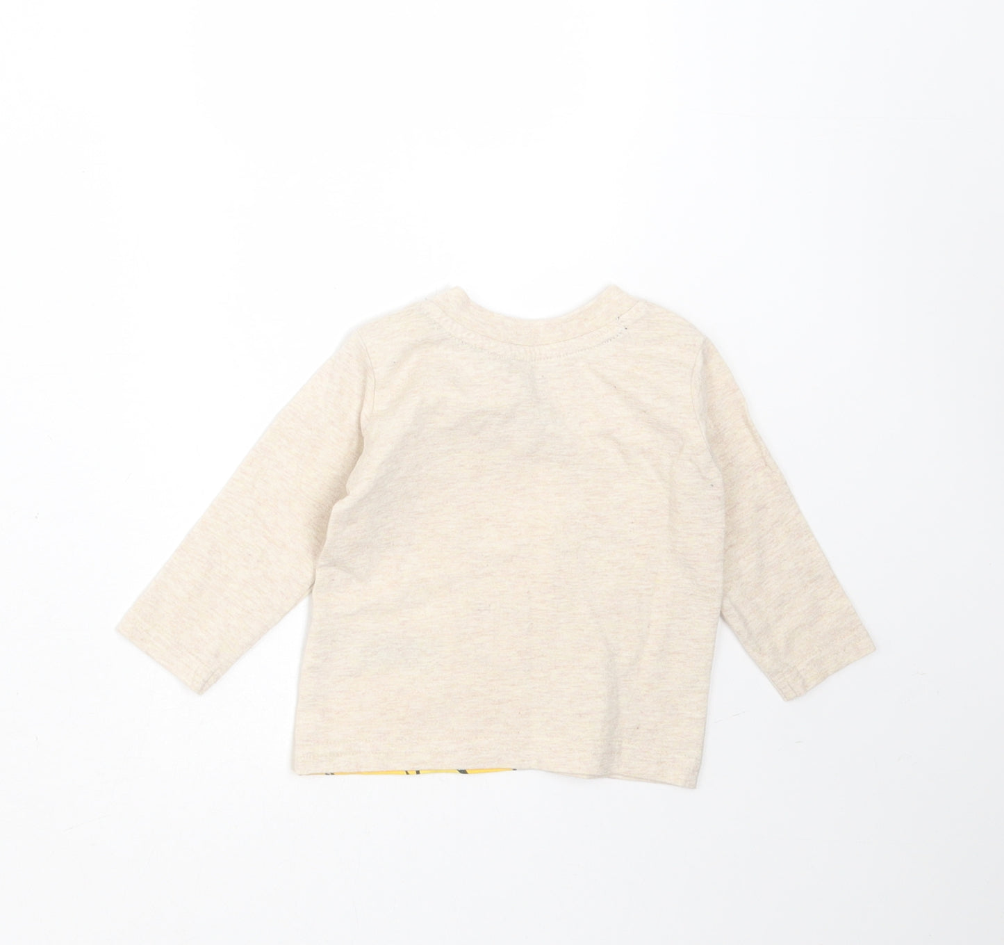 Primark Baby Beige  Cotton Basic T-Shirt Size 0-3 Months Round Neck  - Simba Lion King