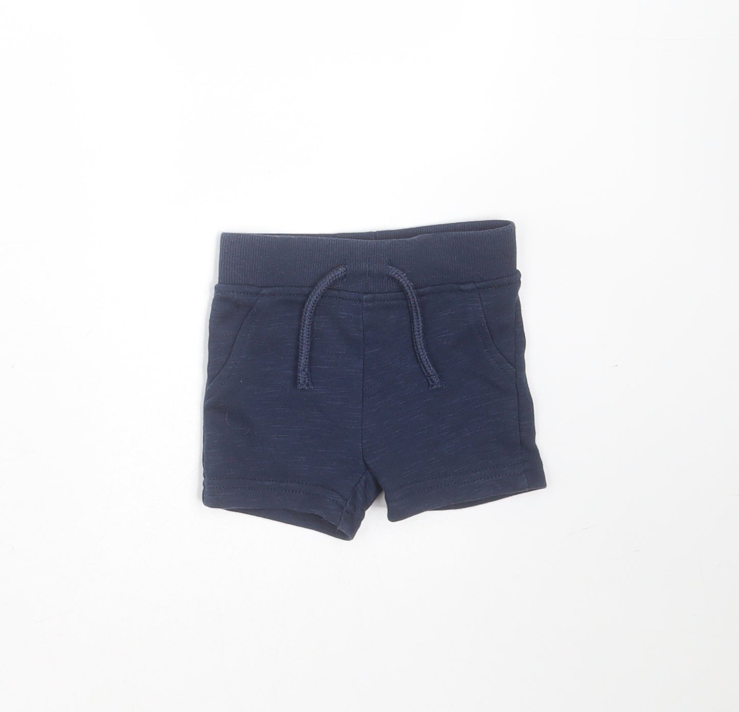 Primark Baby Blue  Polyester Cropped Trousers Size 0-3 Months  Drawstring - shorts