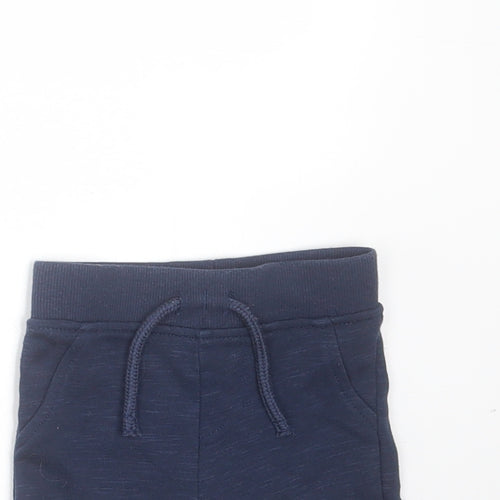 Primark Baby Blue  Polyester Cropped Trousers Size 0-3 Months  Drawstring - shorts