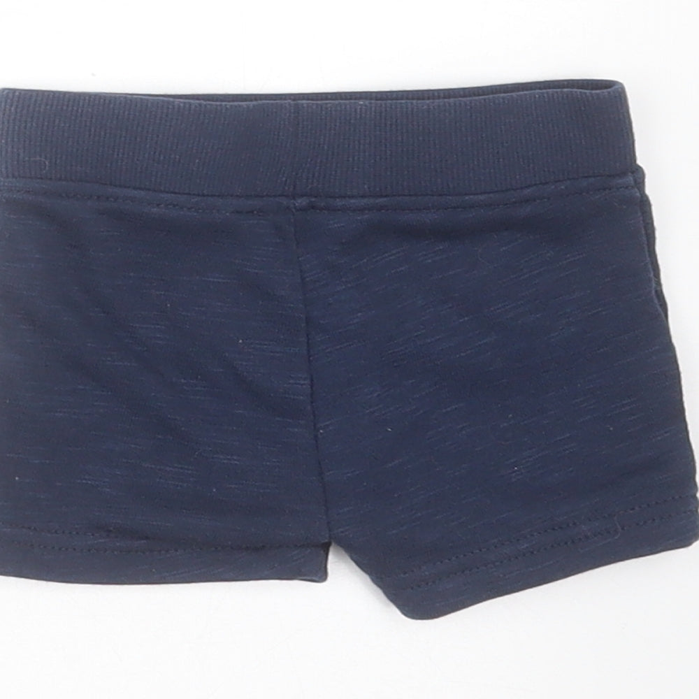 Primark Baby Blue  Polyester Cropped Trousers Size 0-3 Months  Drawstring - shorts