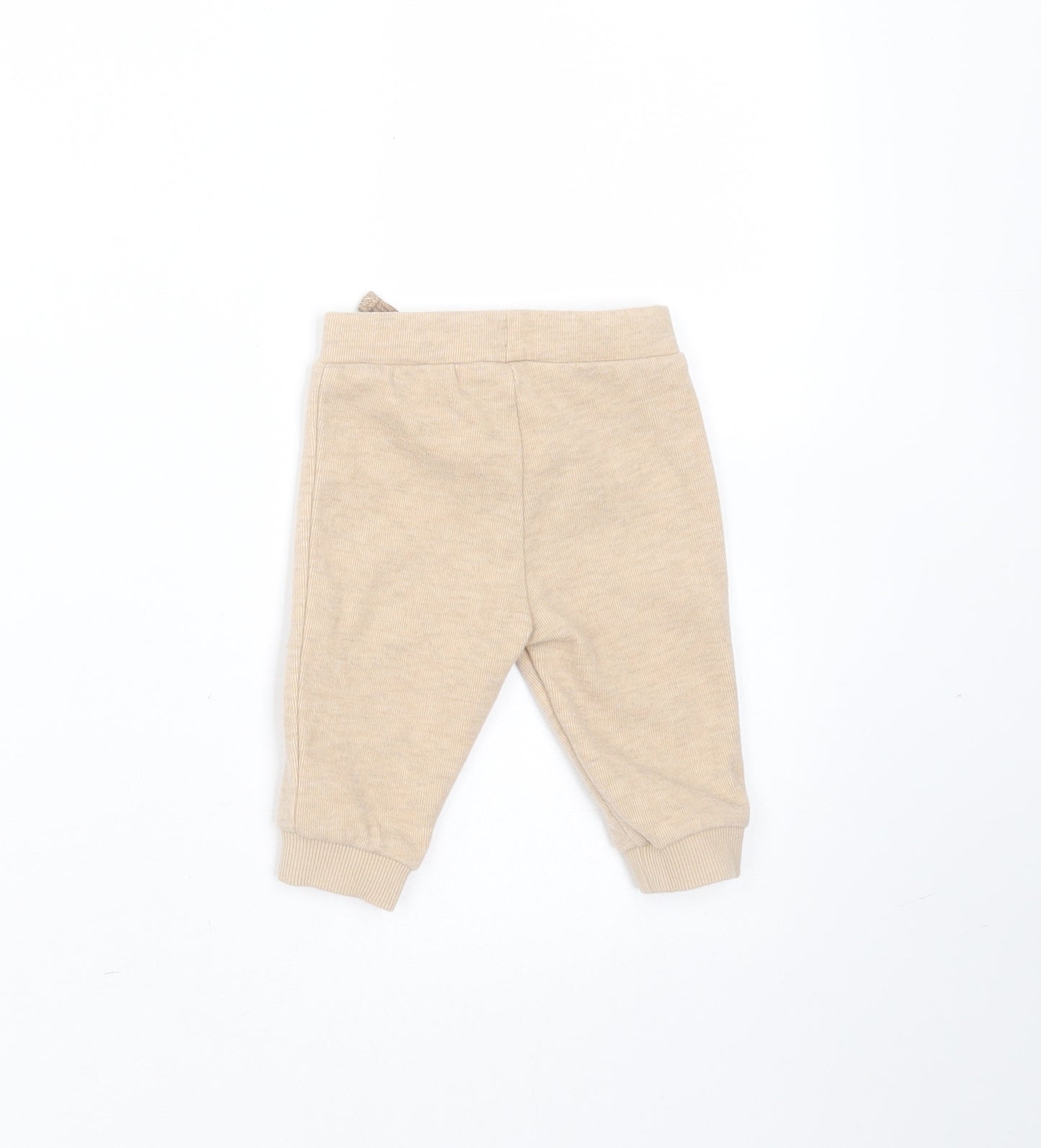 George Baby Beige  Polyester Jogger Trousers Size 0-3 Months   - mickey mouse