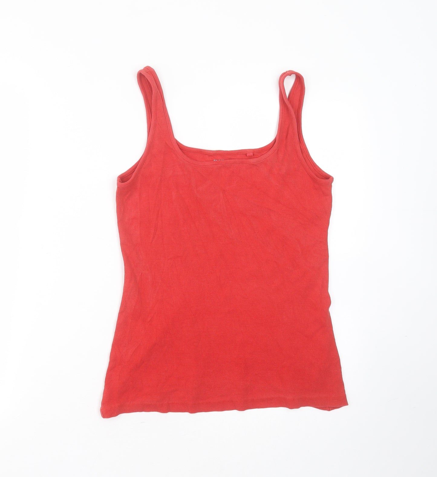 NEXT Womens Red  Cotton Basic Tank Size 14 Round Neck