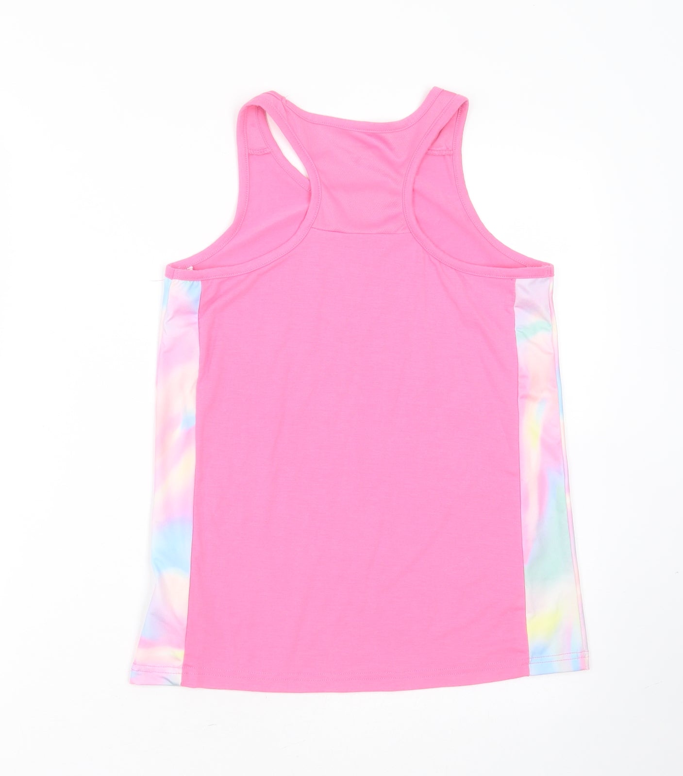 Primark Girls Pink  Polyester Basic Tank Size 12-13 Years Round Neck  - active wear