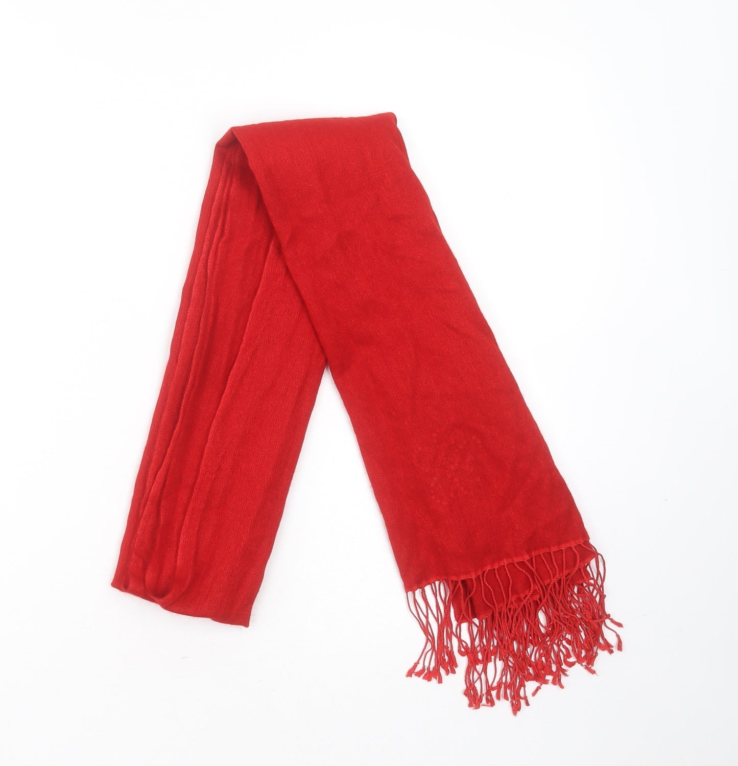 Preworn Womens Red  Polyester  Scarf