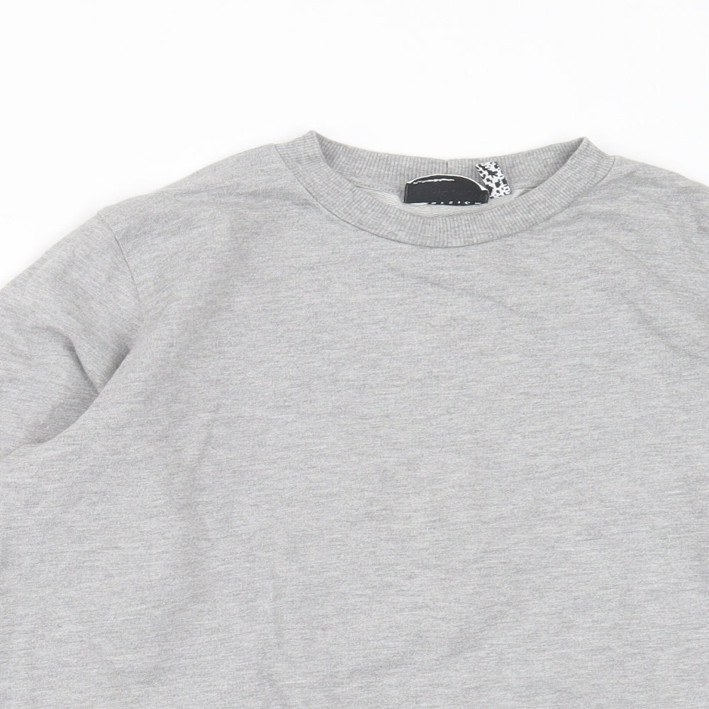 ASOS Womens Grey  Cotton Pullover Sweatshirt Size 8