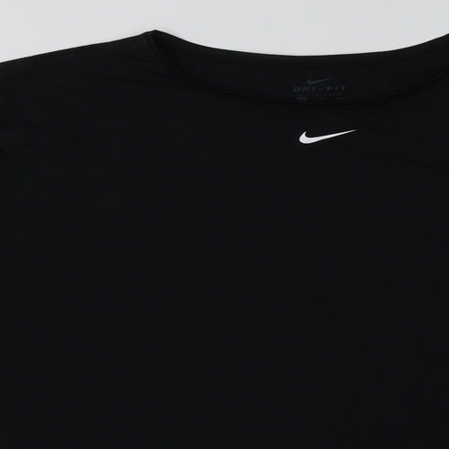 Nike Mens Black  Polyester Basic Casual Size 2XL Crew Neck Pullover