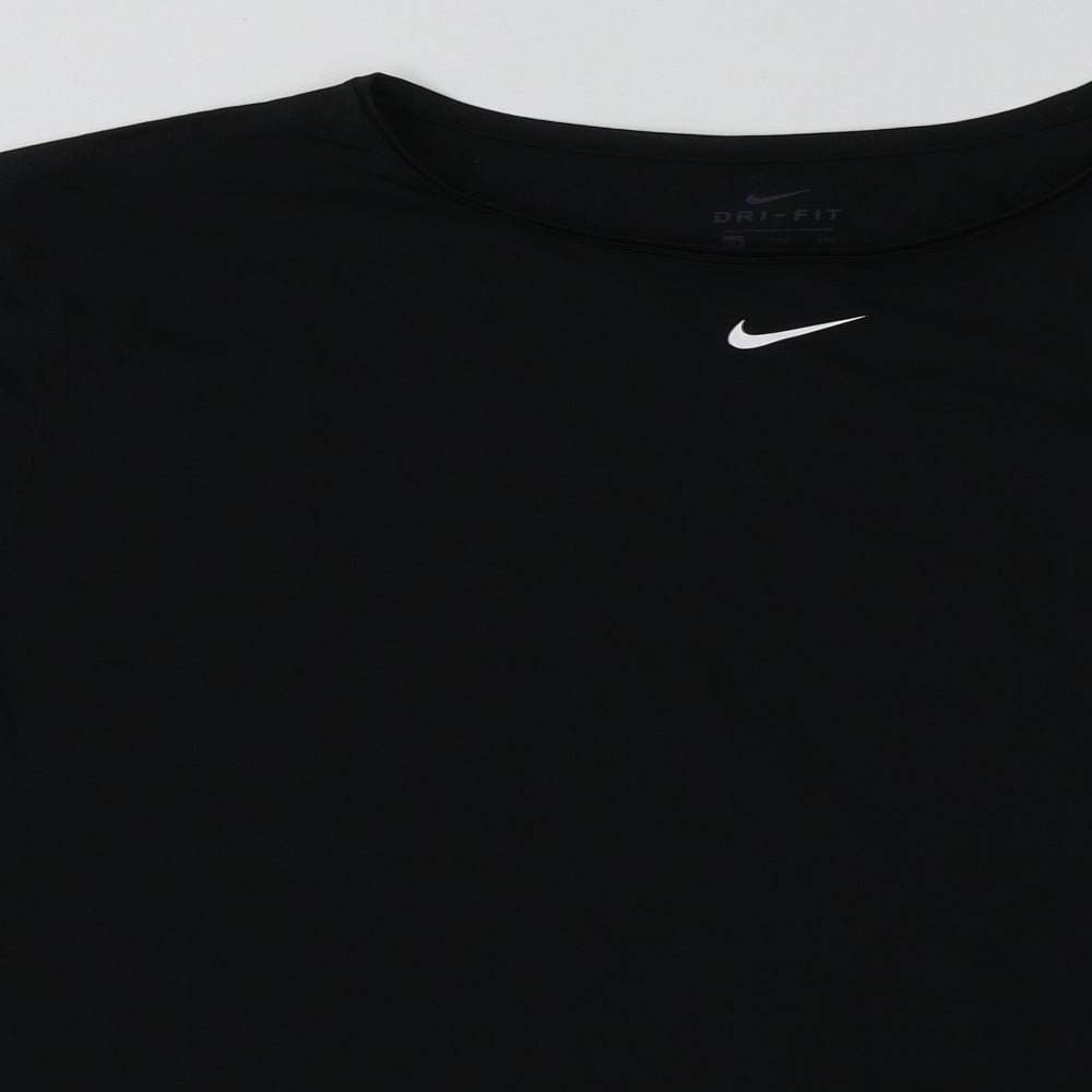 Nike Mens Black  Polyester Basic Casual Size 2XL Crew Neck Pullover