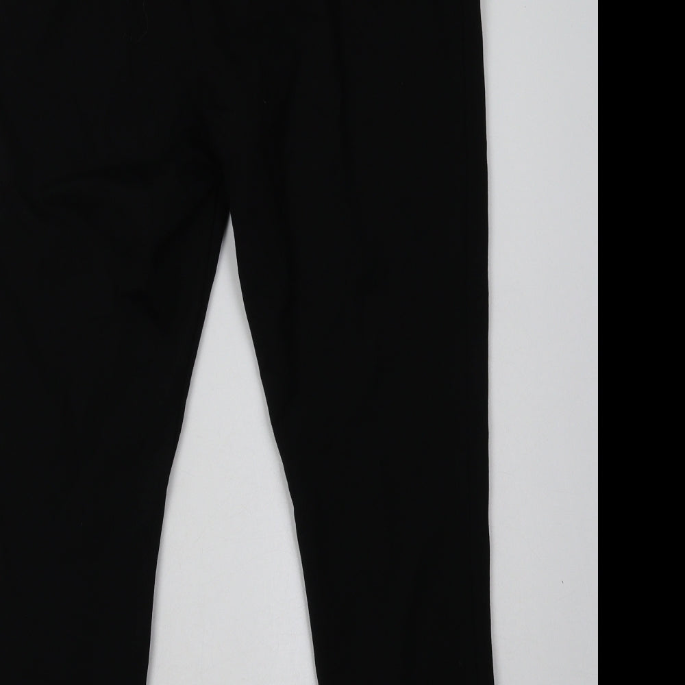 George Womens Black  Viscose Capri Trousers Size 16 L27 in Regular Button
