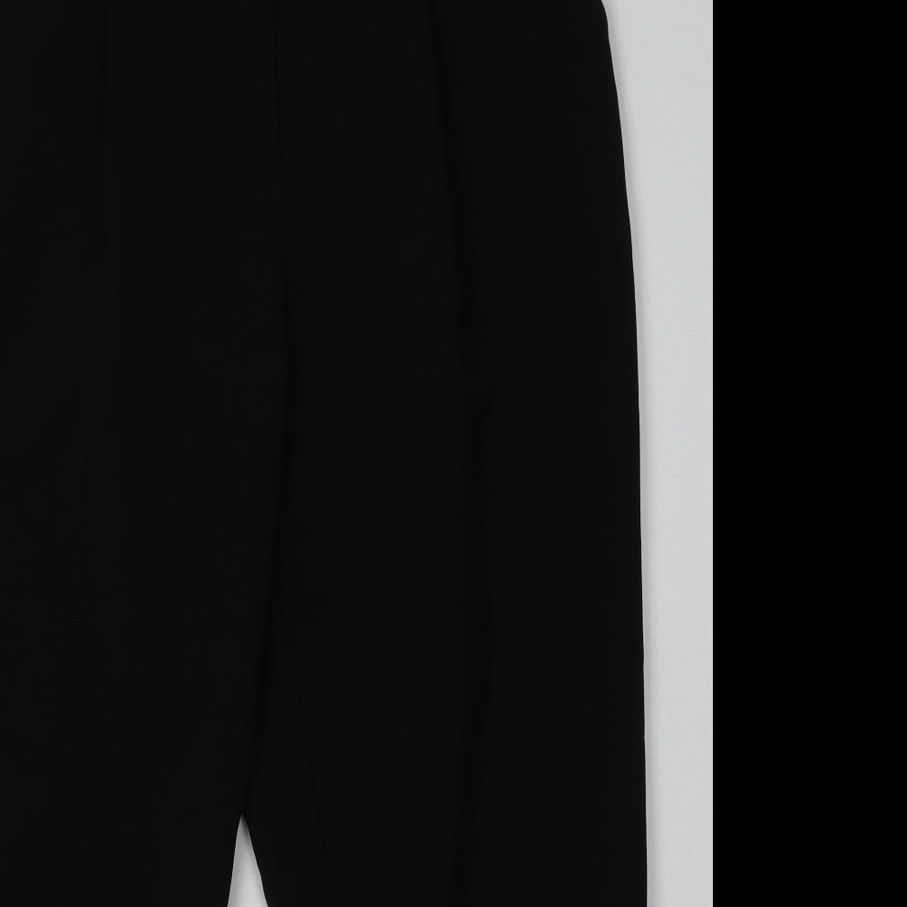 New Look Womens Black  Polyester Trousers  Size 16 L30 in Regular Hook & Eye