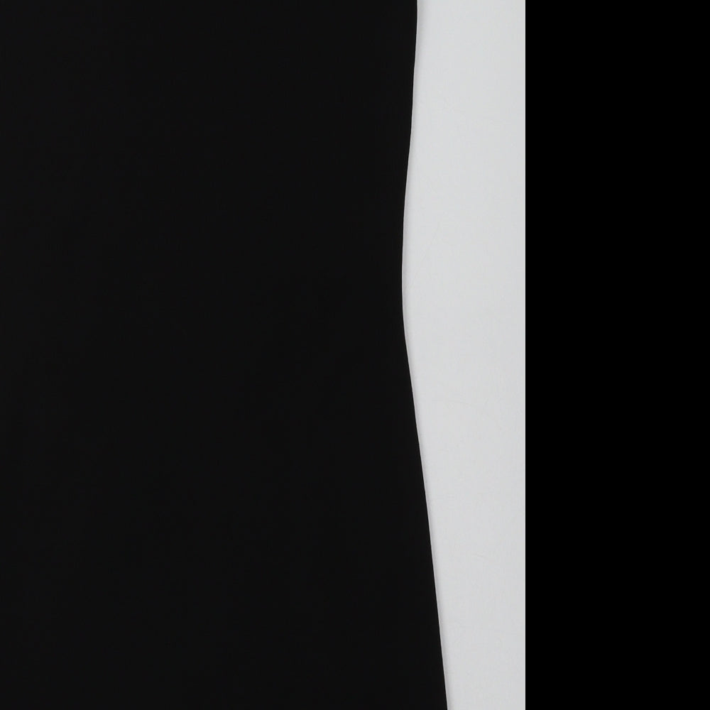 Primark Womens Black  Polyester Bodycon  Size L  Square Neck Pullover