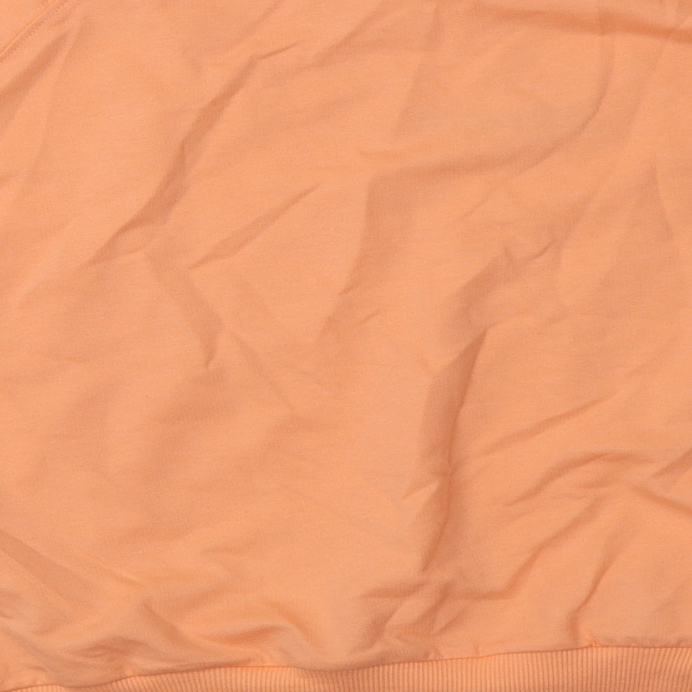 H&M Womens Orange  Cotton Pullover Sweatshirt Size XL  Pullover - totally