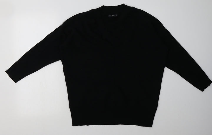 F&F Womens Black  Polyester Pullover Sweatshirt Size 18  Pullover