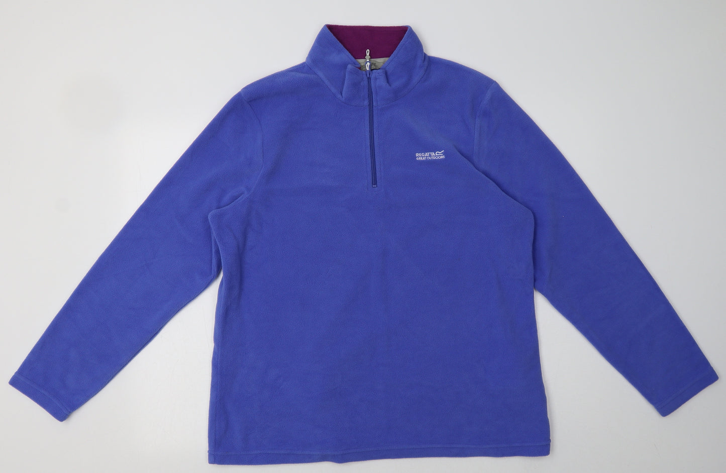 Regatta Womens Blue  Polyester Pullover Sweatshirt Size 16  Zip