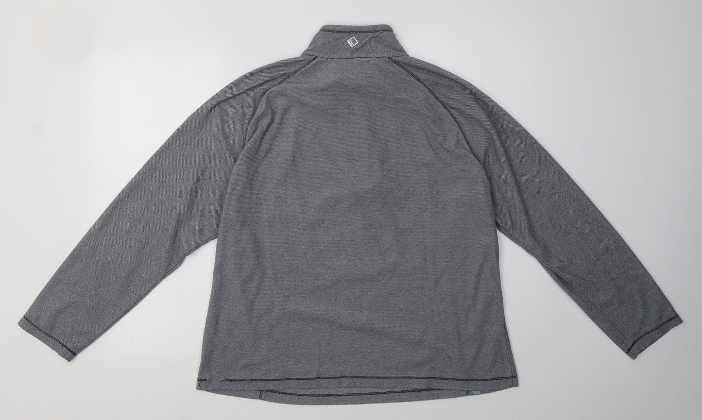 Regatta Womens Grey  Polyester Pullover Sweatshirt Size 16  Zip