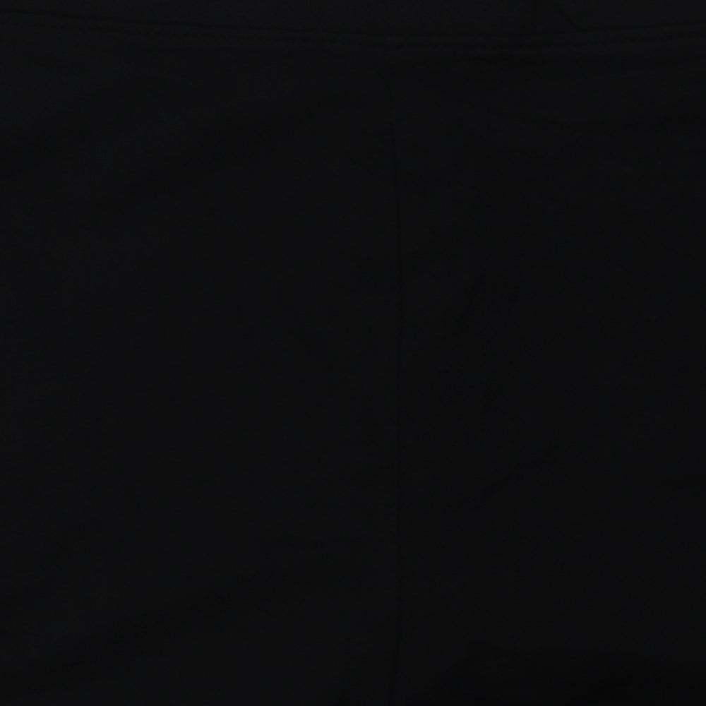 Matalan Womens Black  Cotton Sweat Shorts Size 16  Regular Tie