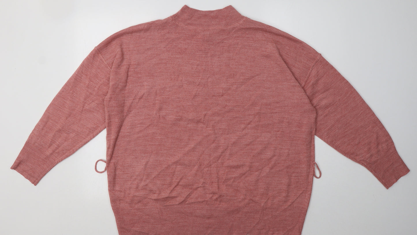 Debenhams Womens Pink  Acrylic Pullover Sweatshirt Size 18  Pullover