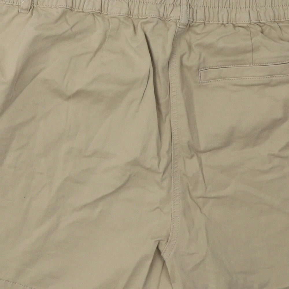 Matalan Womens Beige  Cotton Chino Shorts Size 20 L8 in Regular Button