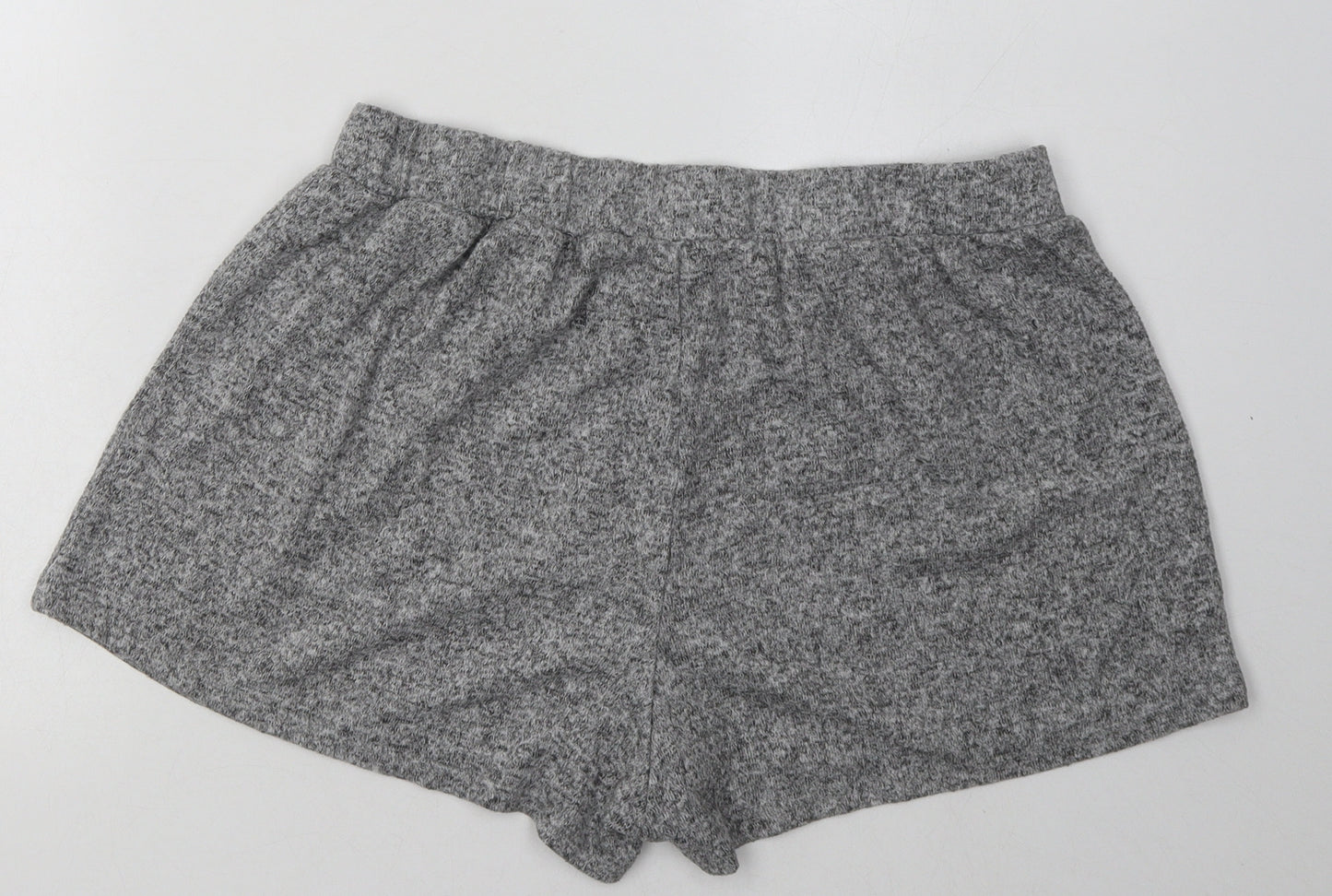 George Womens Grey  Polyester Sweat Shorts Size 16  Relaxed Tie