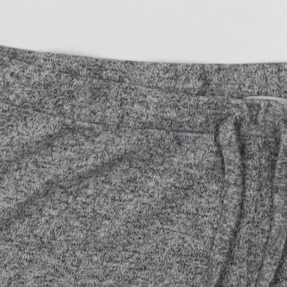 George Womens Grey  Polyester Sweat Shorts Size 16  Relaxed Tie