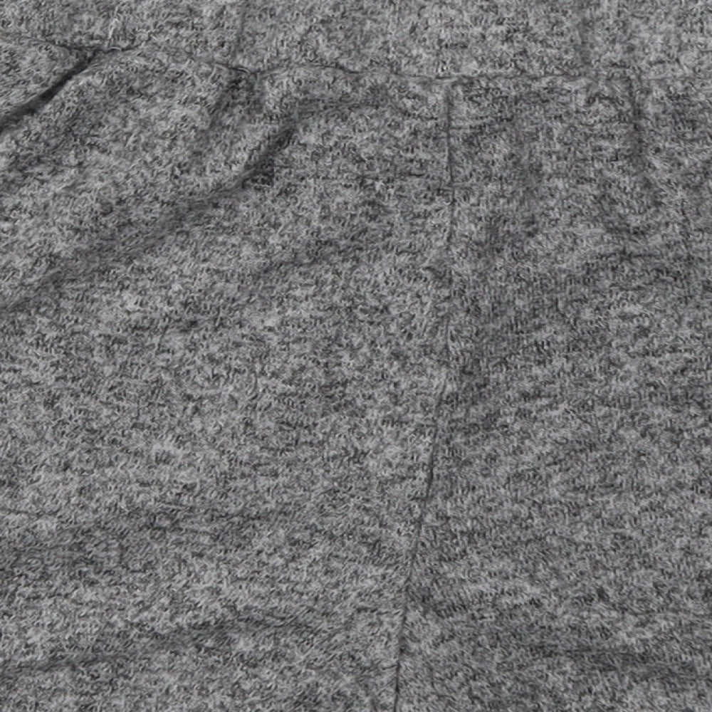 George Womens Grey  Polyester Sweat Shorts Size 16  Relaxed Tie