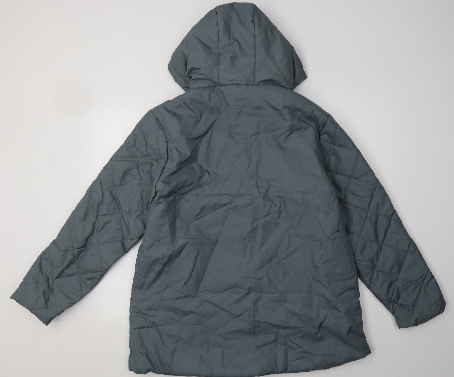 Anne de Lancay Womens Blue   Puffer Jacket Jacket Size M  Zip