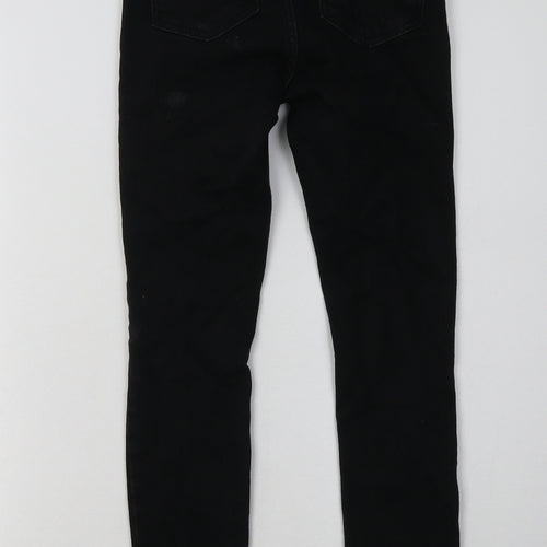 New Look Girls Black  Cotton Skinny Jeans Size 11 Years  Regular Button