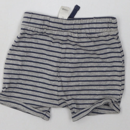 George Baby Grey Striped Cotton Cami Sleep Shorts Size 12-18 Months  Tie