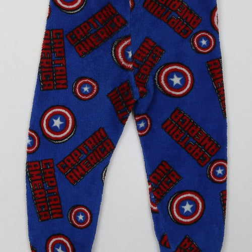 Primark Boys Blue Geometric Polyester  Pyjama Pants    - Marvel