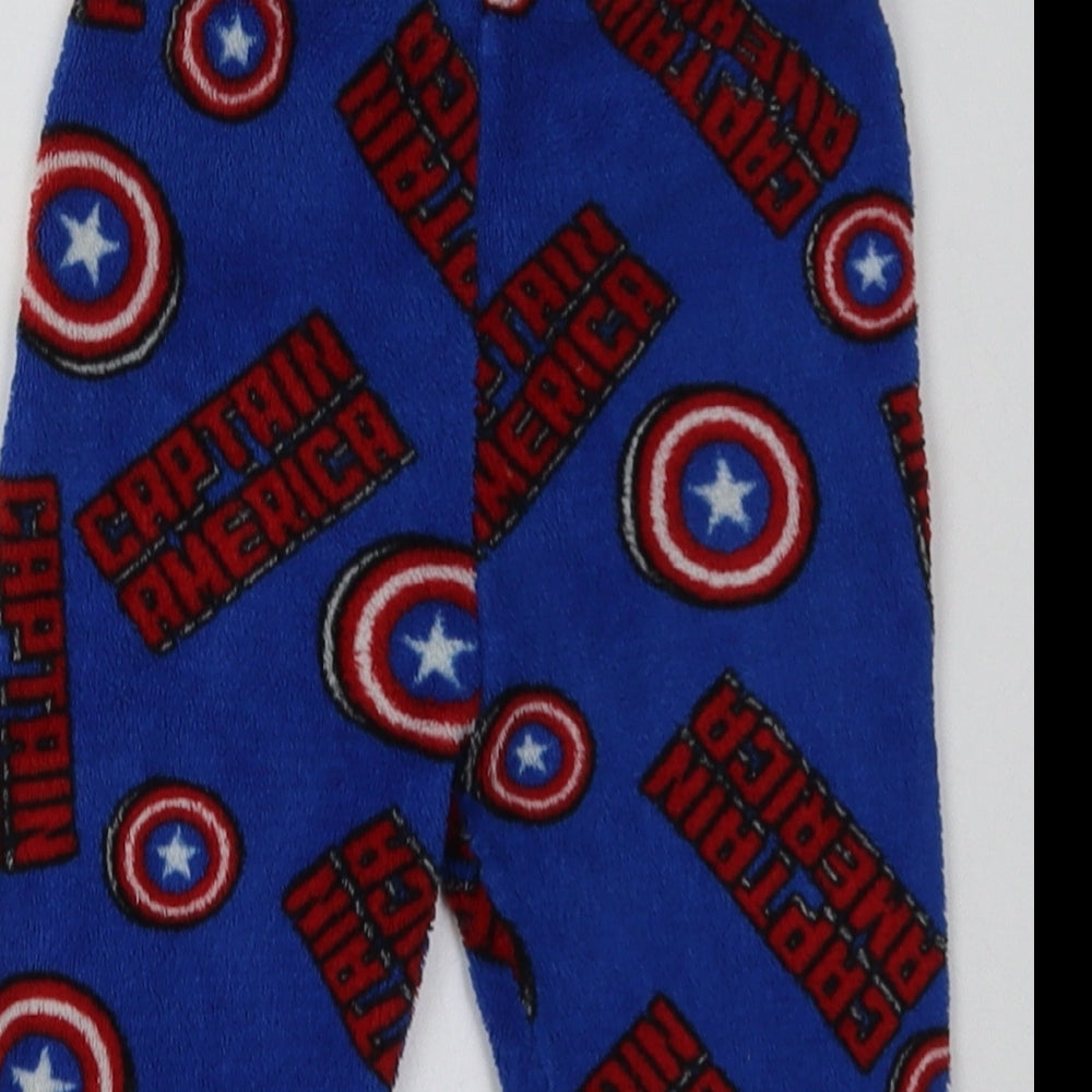Primark Boys Blue Geometric Polyester  Pyjama Pants    - Marvel
