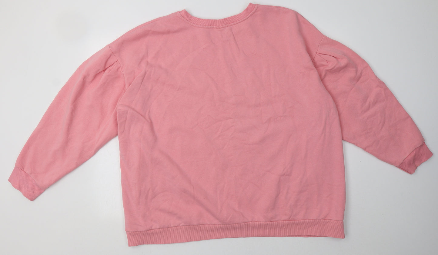 George Womens Pink  Cotton Pullover Sweatshirt Size 2XL  Pullover - Mickey Mouse