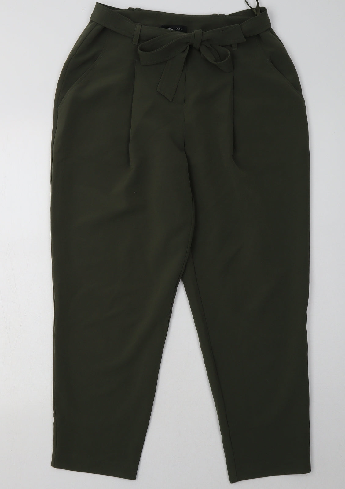 New Look Womens Green  Polyester Trousers  Size 12 L30 in Regular Hook & Eye