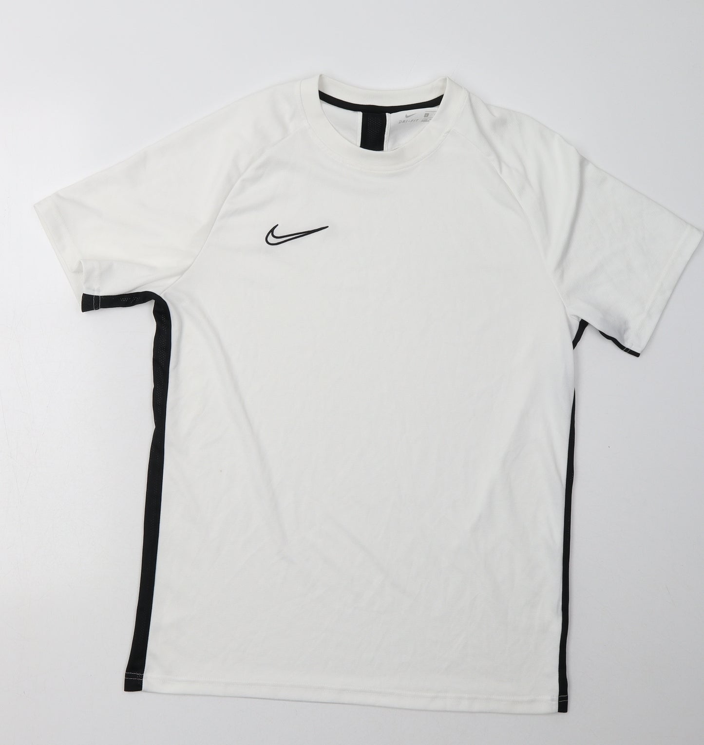 Nike Mens White  Polyester Basic T-Shirt Size L Crew Neck Pullover