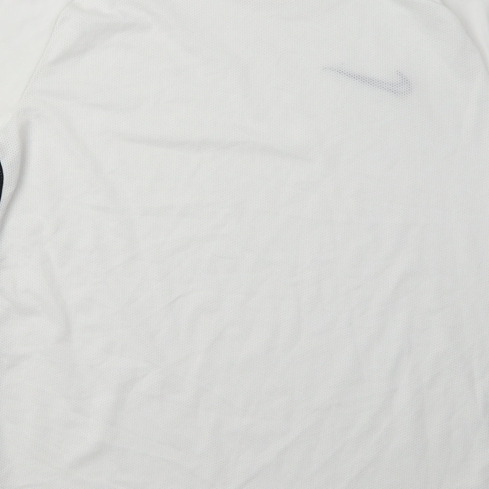 Nike Mens White  Polyester Basic T-Shirt Size L Crew Neck Pullover