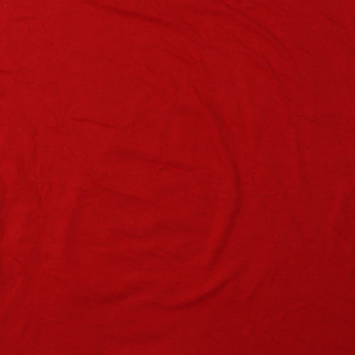 casual classics Mens Red  Cotton  T-Shirt Size L Crew Neck  - Christmas