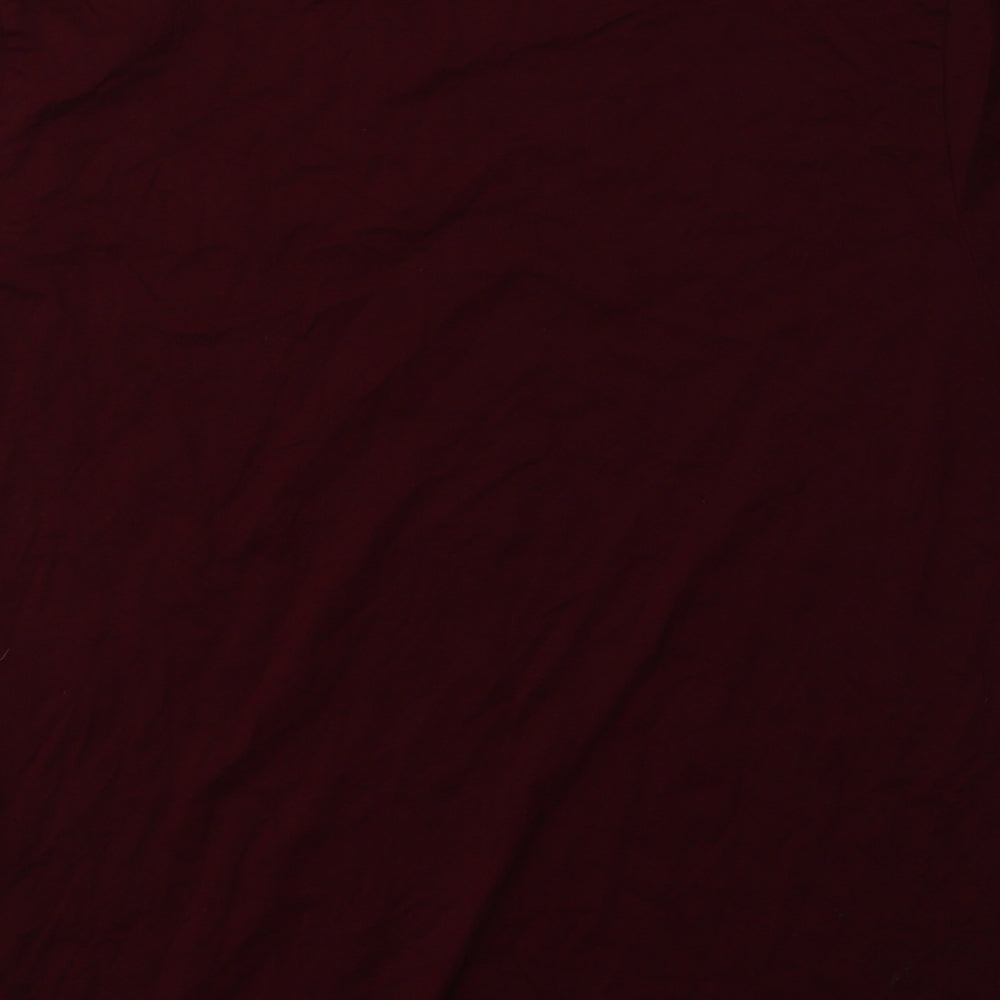 Ralph Lauren Mens Red  Cotton  T-Shirt Size L Crew Neck